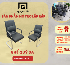 Ghế giám đốc chân quỳ da