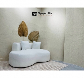 Sofa decor 1.6m vải lông cừu sang đẹp xịn