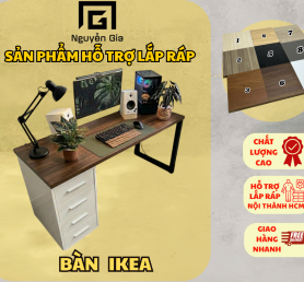 Bàn ikea 1 tủ 4 ngăn 1m2x60