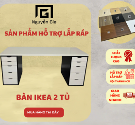 Bàn ikea 2 tủ