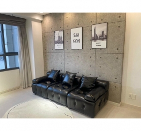 Sofa băng da 1.8m kiểu rút dây núm sâu đẹp lạ