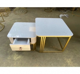 Bàn trà sofa cặp mặt đá sang trọng