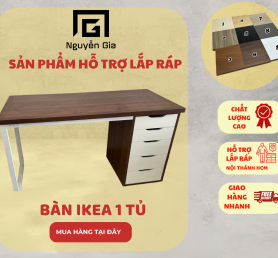 Bàn ikea 1 tủ 