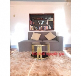 sofa văng 1.8m vải lông cừu sang trọng