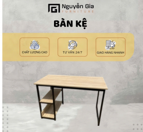 bàn có kệ sách 2 tầng