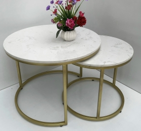 Bàn trà sofa đôi mặt đá