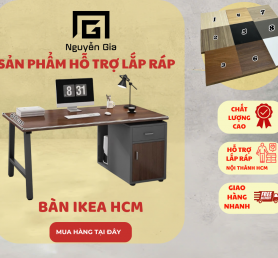 Bàn ikea 1 tủ có để CPU